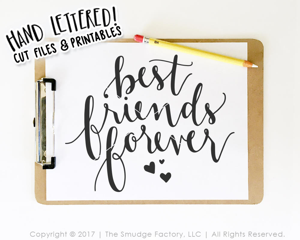 Best Friends Forever SVG & Printable