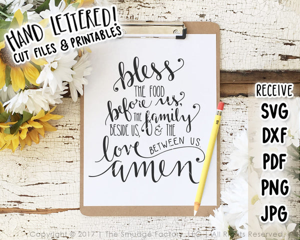 Bless the Food Before Us SVG & Printable