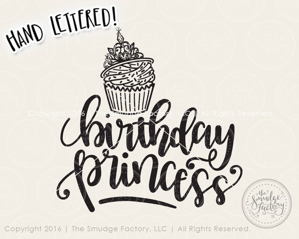 Birthday Princess SVG & Printable