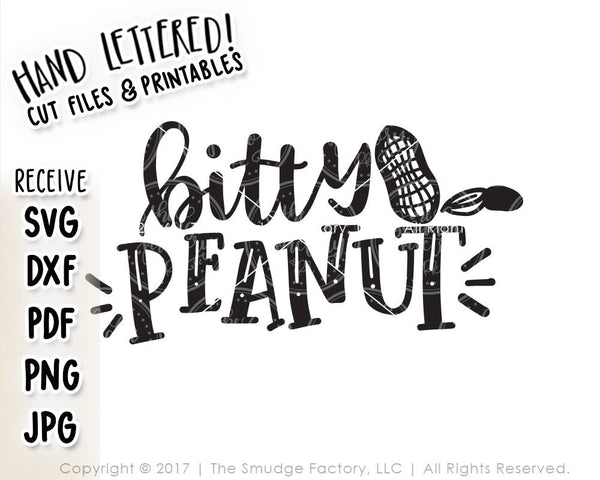 Bitty Peanut SVG & Printable