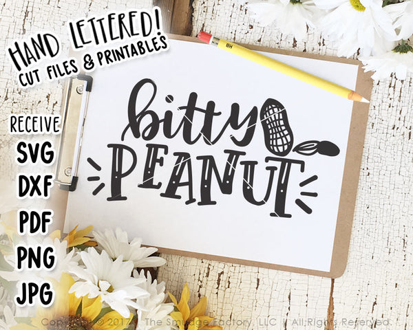 Bitty Peanut SVG & Printable