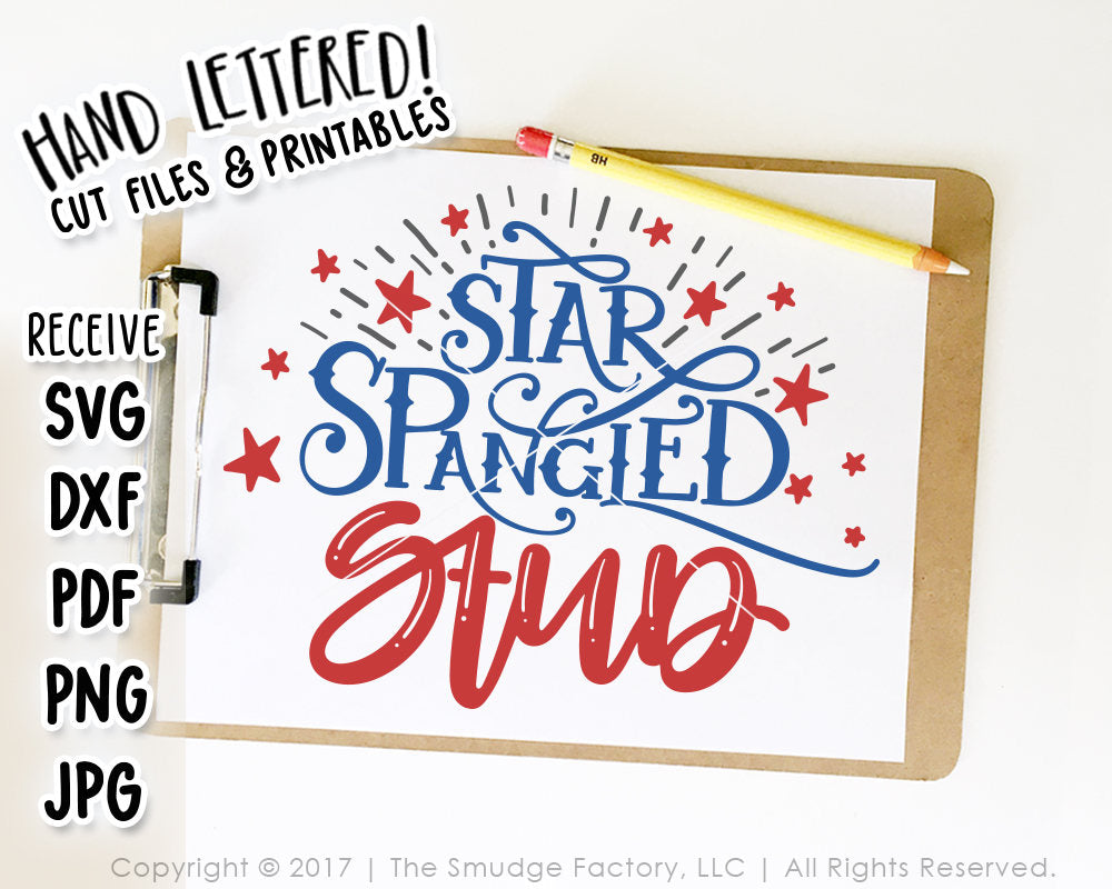 Star Spangled Stud SVG & Printable