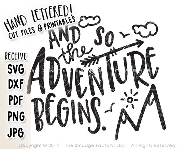 And So The Adventure Begins SVG & Printable