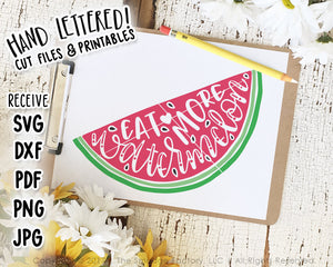 Eat More Watermelon SVG & Printable