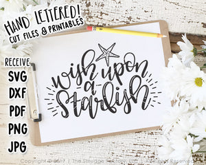 Wish Upon A Starfish SVG & Printable