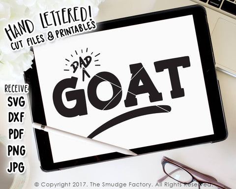 GOAT Dad SVG & Printable