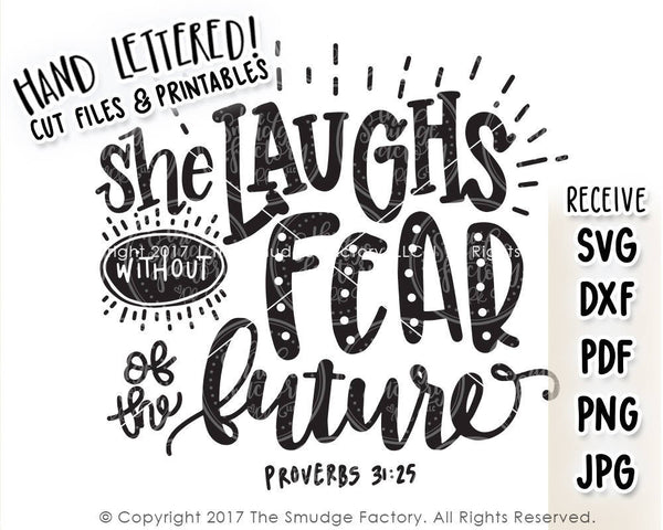 She Laughs Without Fear SVG & Printable