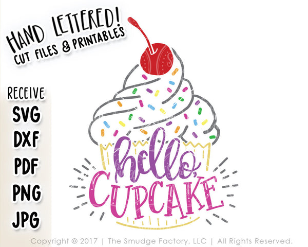 Hello Cupcake SVG & Printable