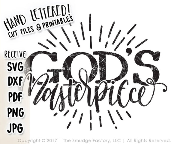 God's Masterpiece SVG & Printable