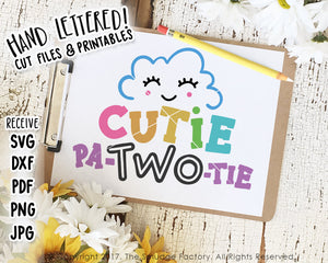 Cutie Pa-TWO-tie SVG & Printable