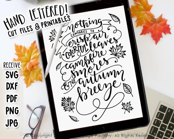 The Autumn Breeze SVG & Printable