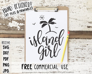 Island Girl SVG & Printable