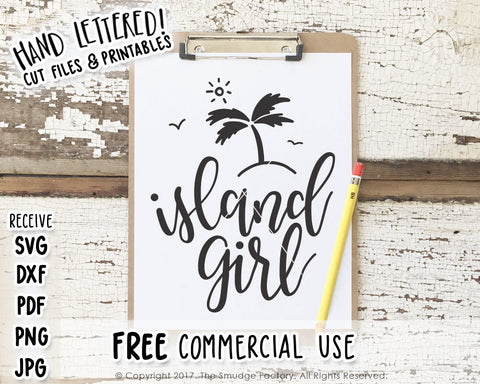 Island Girl SVG & Printable