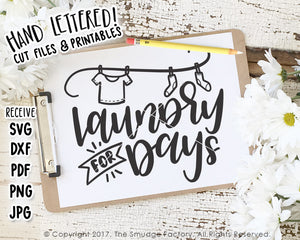 Laundry For Days SVG & Printable