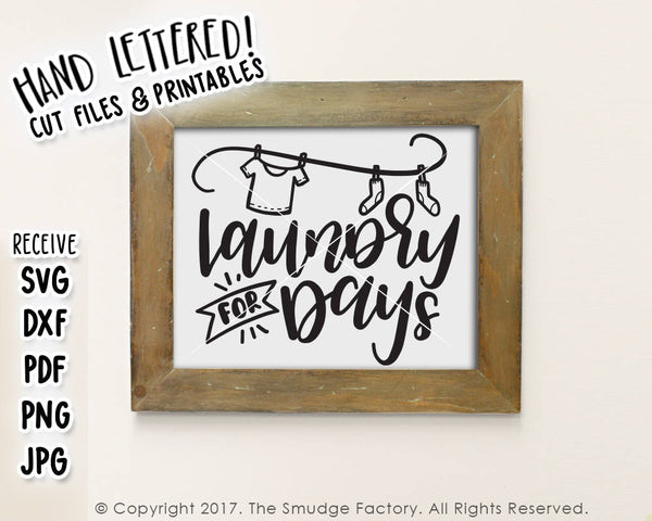 Laundry For Days SVG & Printable