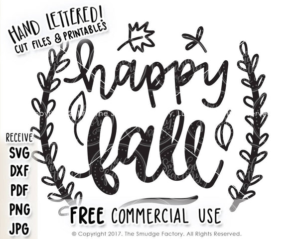 Happy Fall SVG & Printable