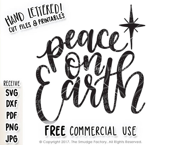Peace on Earth SVG & Printable