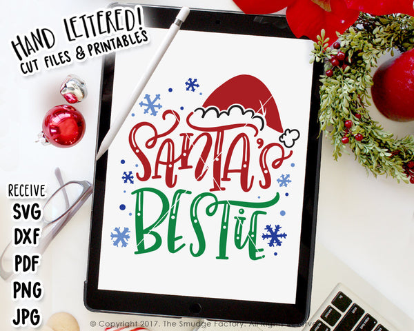 Santa's Bestie SVG & Printable