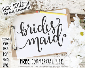 Bridesmaid SVG & Printable
