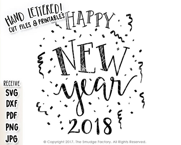 Happy New Year SVG & Printable