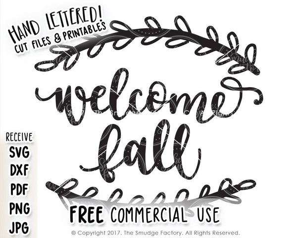 Welcome Fall SVG & Printable