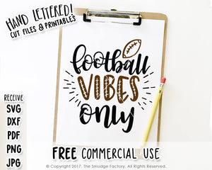 Football Vibes SVG & Printable