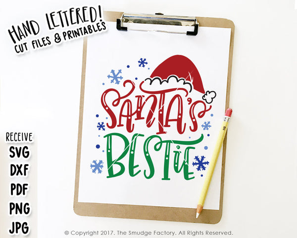 Santa's Bestie SVG & Printable