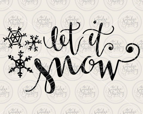 Let It Snow SVG & Printable