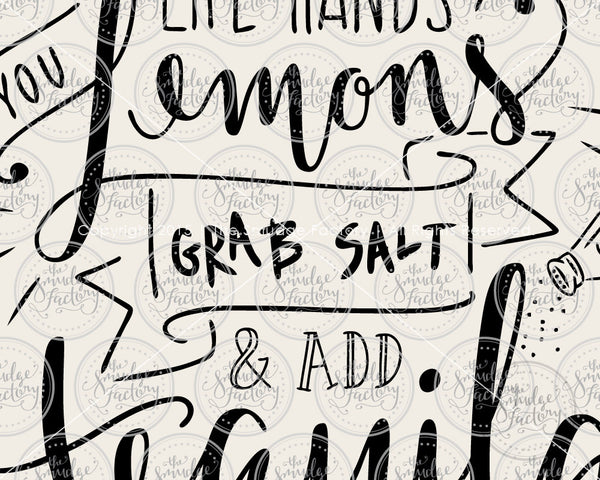 When Life Hands You Lemons Grab Salt and Tequila SVG &  Printable