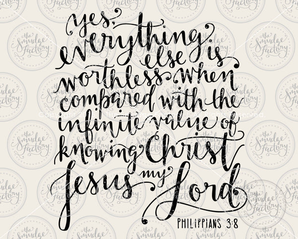 Philippians 3:8 SVG & Printable