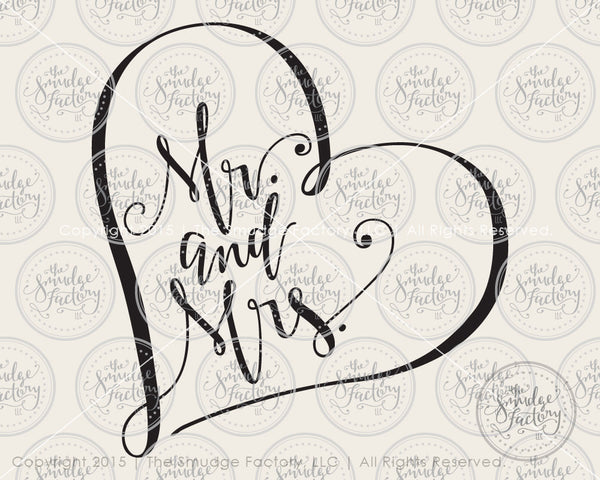 Mr. & Mrs. SVG & Printable