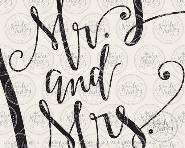 Mr. & Mrs. SVG & Printable