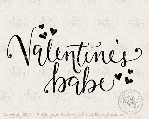 Valentine's Babe SVG & Printable