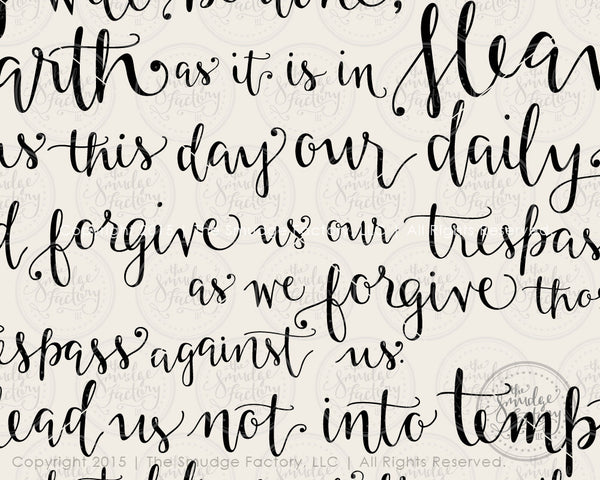 The Lord's Prayer SVG & Printable
