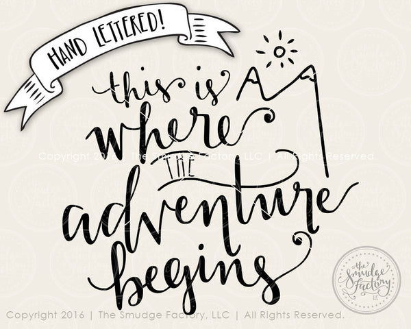This is Where the Adventure Begins SVG & Printable