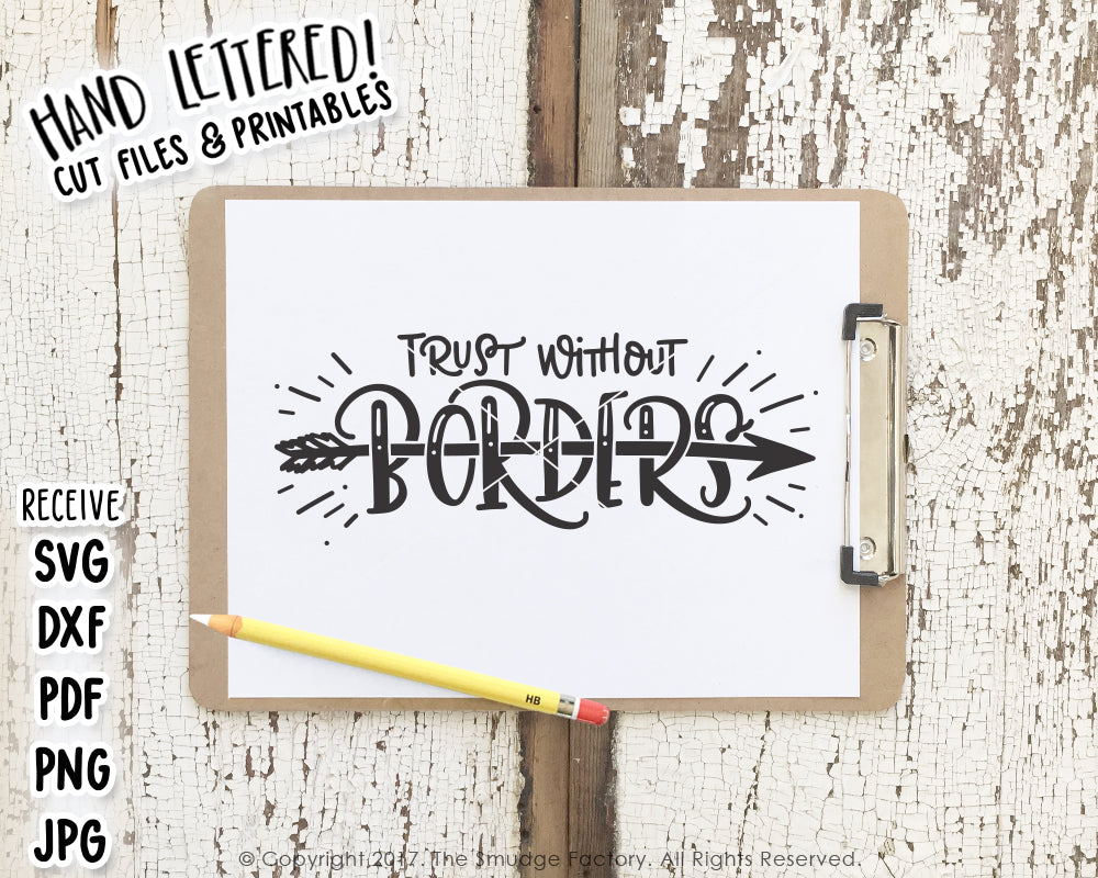Trust Without Borders SVG & Printable